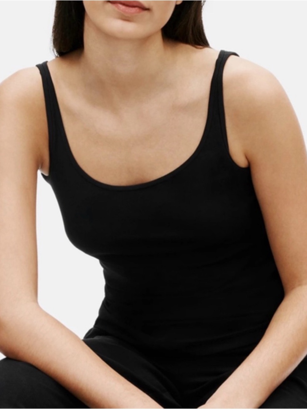 Eileen Fisher Stretch 100% Silk Jersey Long Cami Violette - XS - Picture 7 of 7